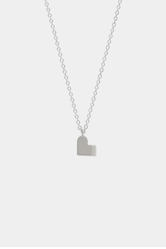 Twin heart necklace - looped